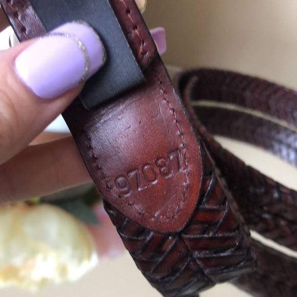 BRIGHTON Brown Genuine Leather Belt - Picture 6 of 6